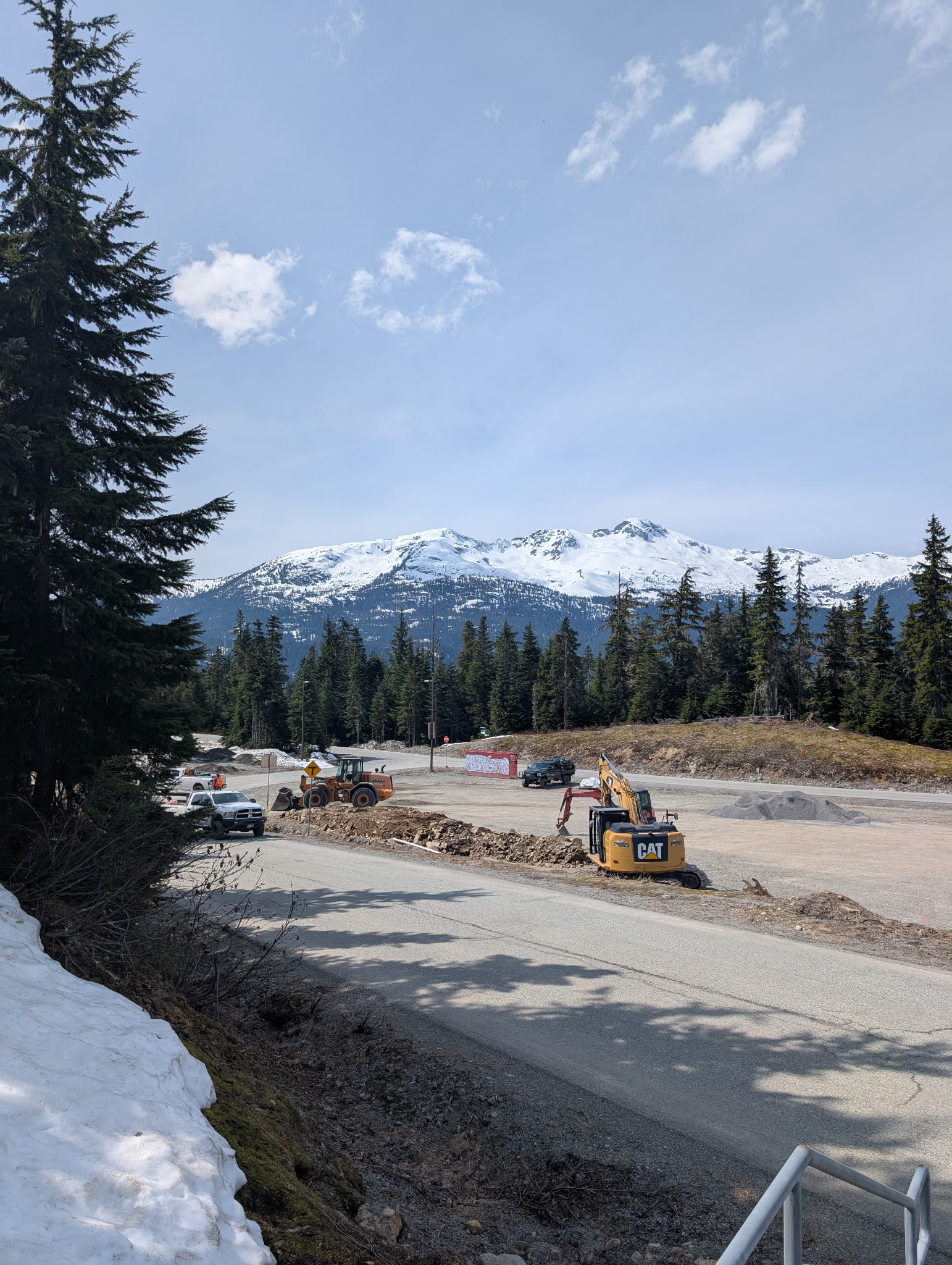 Whistler Day Lot 5 upgrades CAT excavator site works